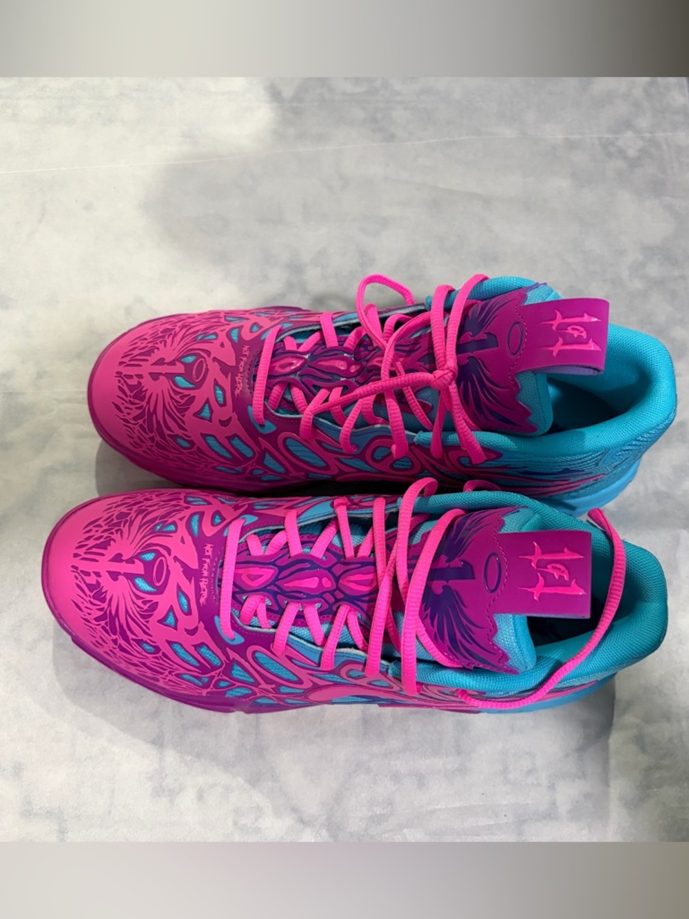 Puma Men’s Sneakers in Hot Pink and Aqua